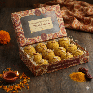 Alternative view of Besan Laddoo - 500 grams